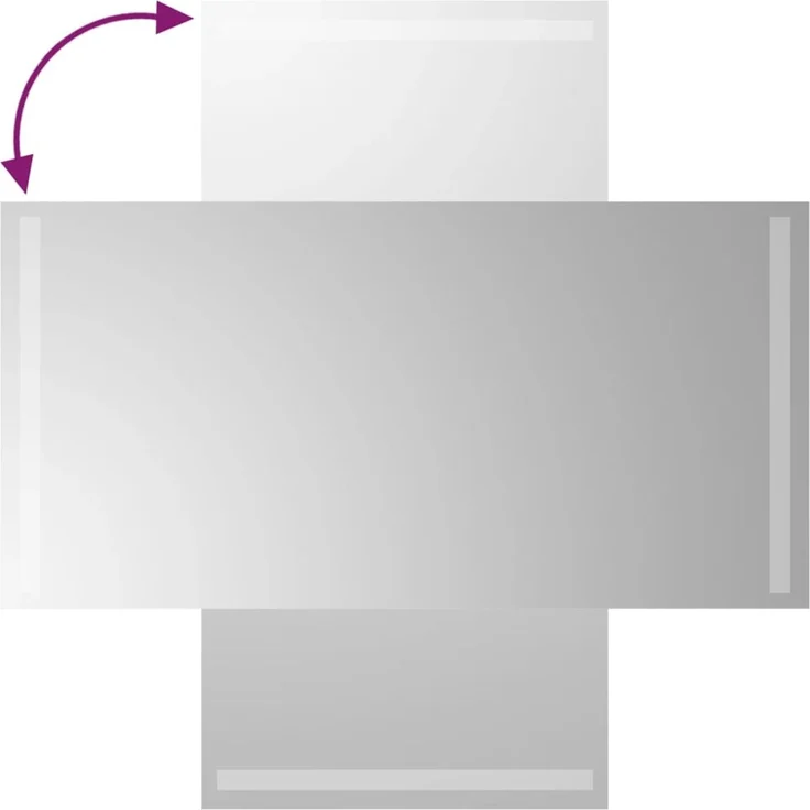 LED-Badspiegel, Wandspiegel 40x80 cm – Bild 4
