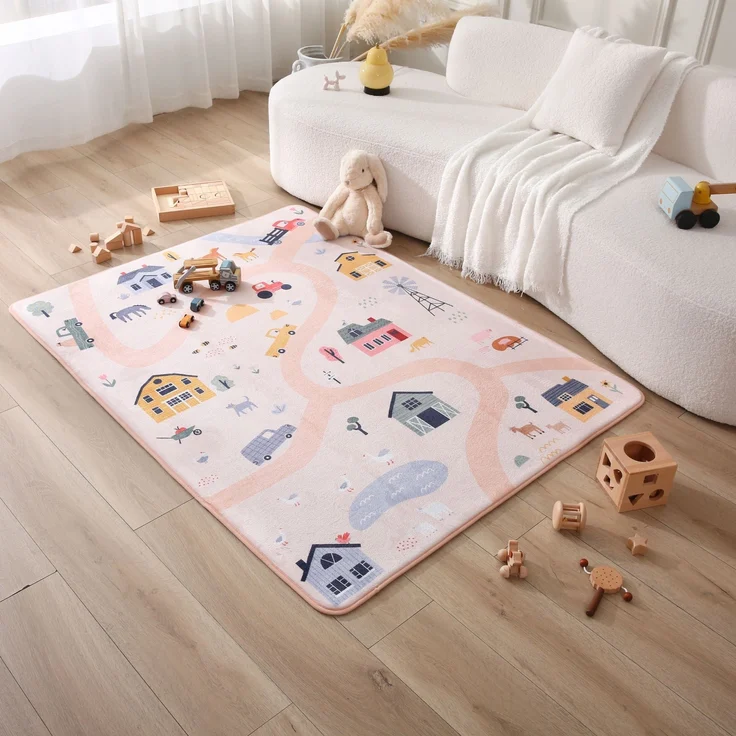 Hakuna Matte Kinderteppich Wolkenweiche Spielmatte Baby 160x120x1,5cm – Kinderzimmer Teppich, Höhe: 15 mm, Leicht, Rutschfest, Waschbar – Bild 2
