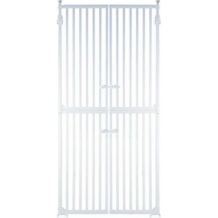 RAMROXX Treppenschutzgitter Absperrgitter weiß 86-96cm 180cm Hoch – Bild 4
