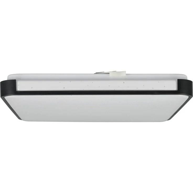 Reality LED-Deckenleuchte Relus 27x27 cm schwarz matt Starlight Effekt kaltweiß – Bild 2