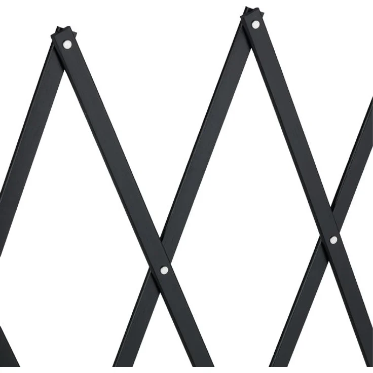 Relaxdays Hundeabsperrgitter, ausziehbar bis 130 cm, 87,5-100 cm hoch, Bambus, Hunde Schutzgitter, Treppe & Tür, Schwarz – Bild 6