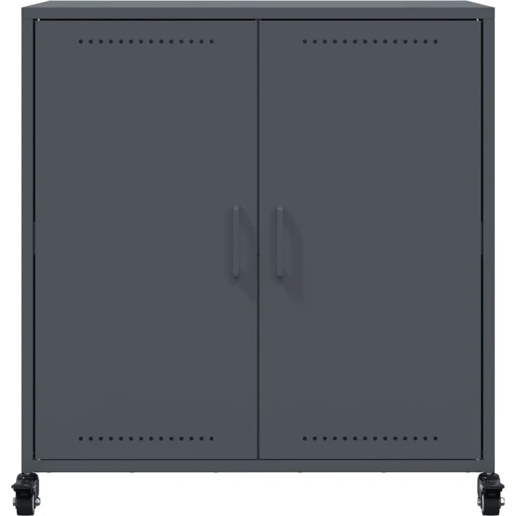 vidaXL Sideboard Anthrazit 68x39x72 cm Stahl 846658 – Bild 5