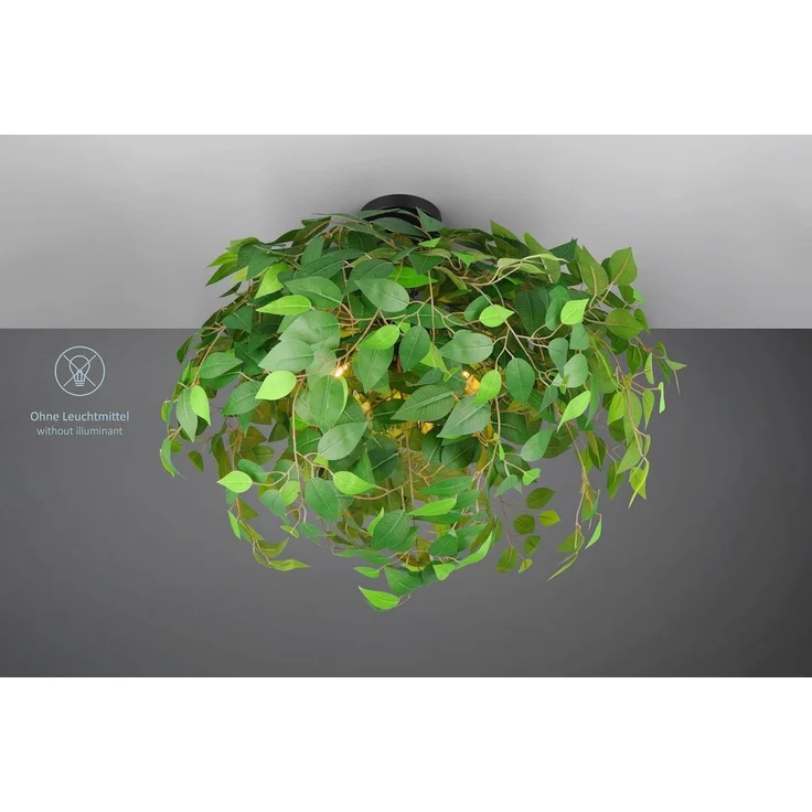 lightling Deckenleuchte Lea, ohne Leuchtmittel, IP20 Indoor, Stoffschirm, Ø 70 cm – Bild 3