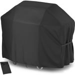 Velway Grillabdeckung 132 x 68 x 109 cm Wetterfest für Gasgrill - Grill Abdeckhaube Regendicht BBQ Abdeckung Cover Schutzhülle Haube Staubdicht Grill Abdeckplane Grillschutz - Schwarz