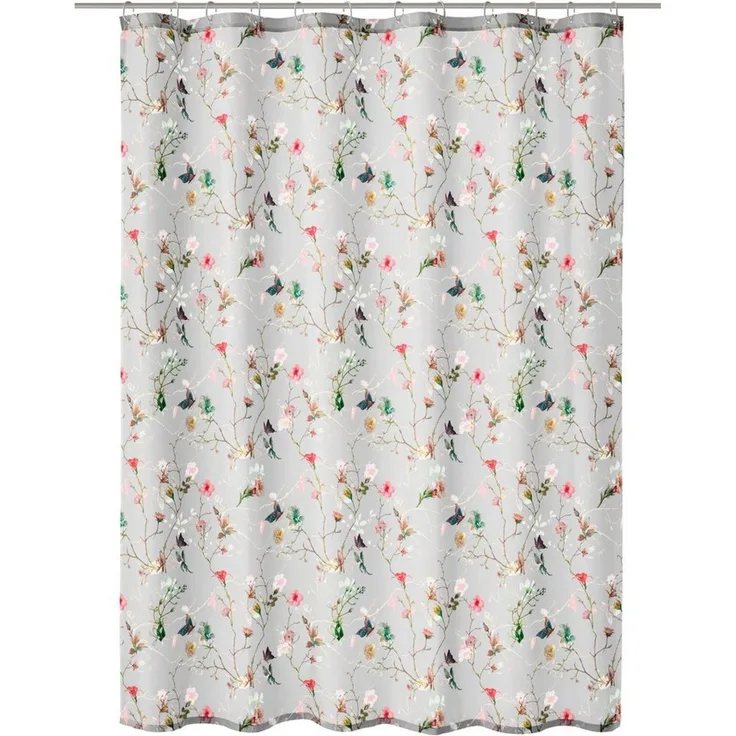 Kleine Wolke Duschvorhang Flores Multicolor, 180 x 200 cm