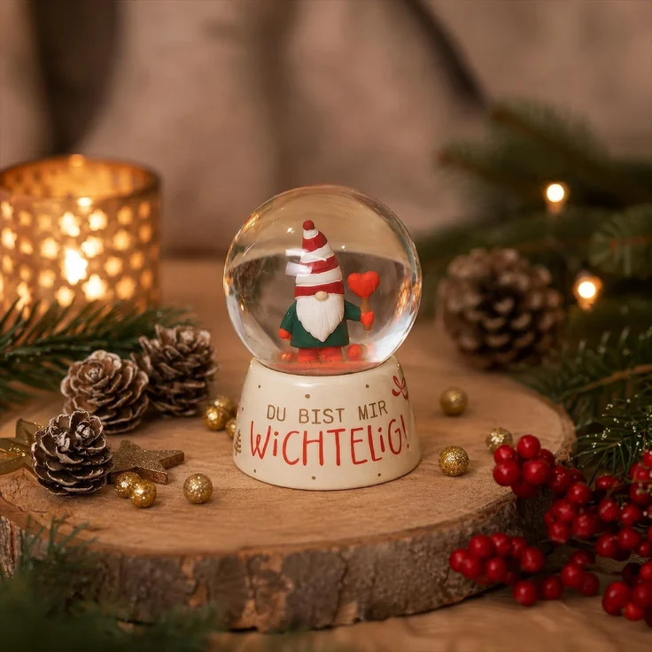 Traumkugel Schneekugel Geschenk Weihnachten Sheepworld WICHTELIG 51220 – Bild 3