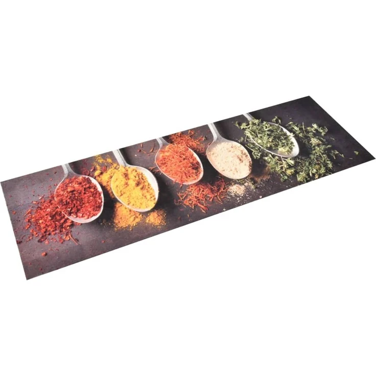 vidaXL Küchenteppich Waschbar Löffel 45x150 cm 315979 – Bild 1