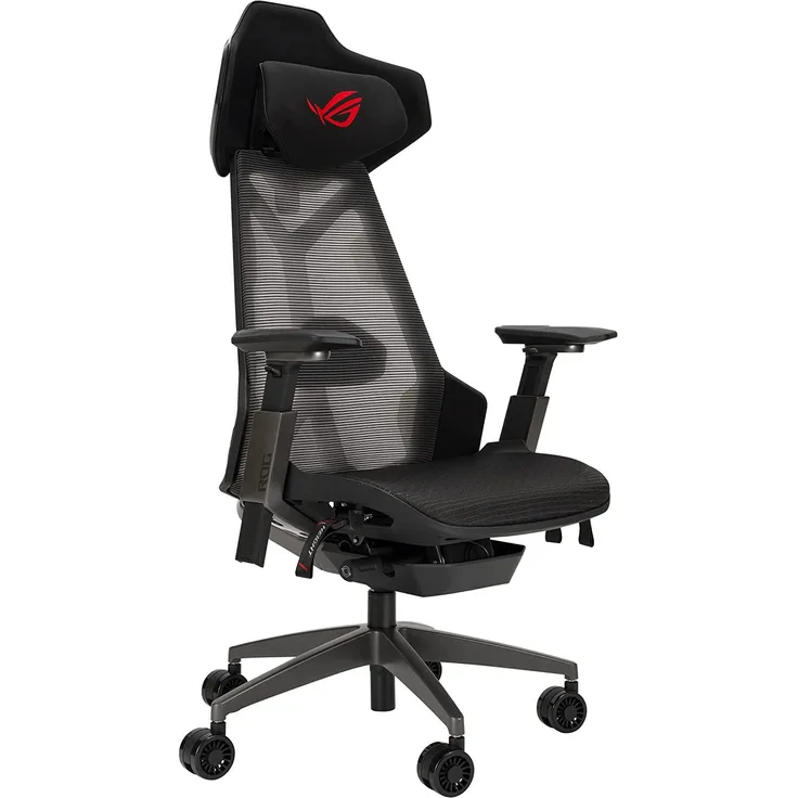 ASUS ROG Destrier Gaming Chair Büro Stuhl - Schwarz - Mesh - Bis zu 150 kg