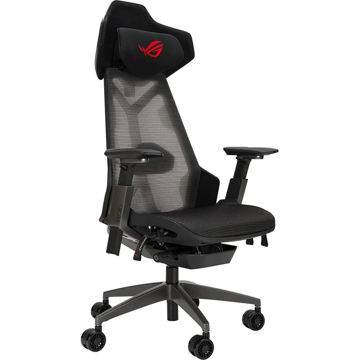 ASUS ROG Destrier Gaming Chair Büro Stuhl - Schwarz - Mesh - Bis zu 150 kg