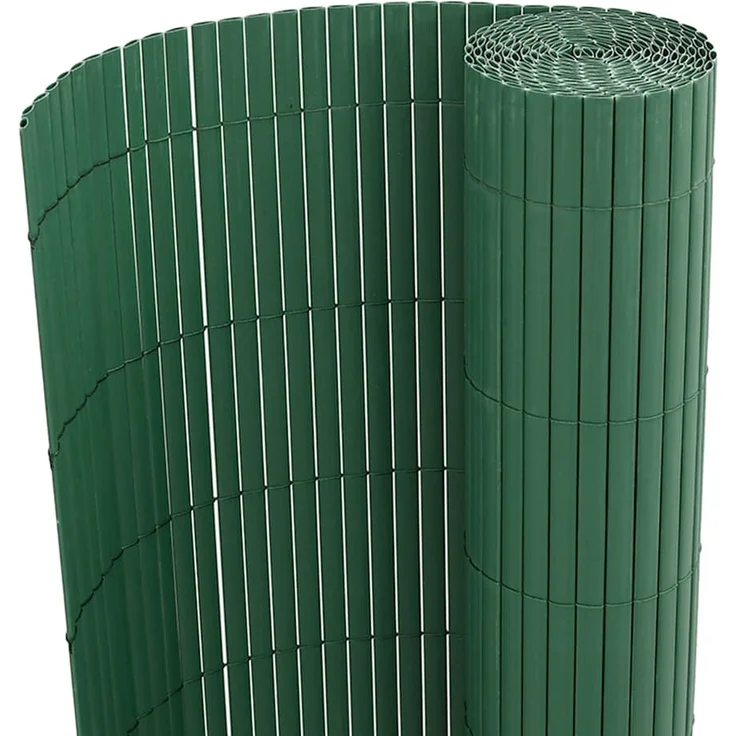 vidaXL Gartenzaun Doppelseitig Grün 1,8x3 m PVC 42002619 – Bild 6