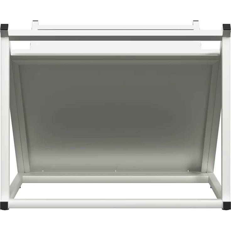 vidaXL Brennholzregal Weiß 70x43x34,5 cm Kaltgewalzter Stahl 864174 – Bild 5