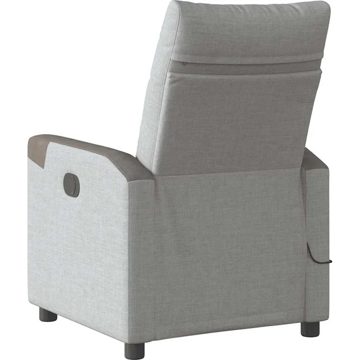 vidaXL Massagesessel Elektrisch Wolkengrau Stoff 3324084 – Bild 6