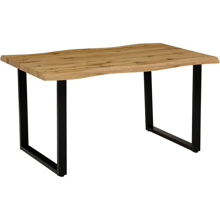 HELA Esstisch GISELLE Baumkantentisch, Küchentisch, TOPSELLER! OTTOs Choice, Kufengestell Metall, Industrial Design, 140 - 200 cm Breite, 2 Farben – Bild 2
