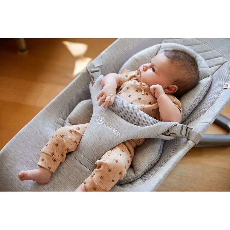 Ergobaby Evolve Bouncer Babywippe für Neugeborene Light Grey – Bild 7