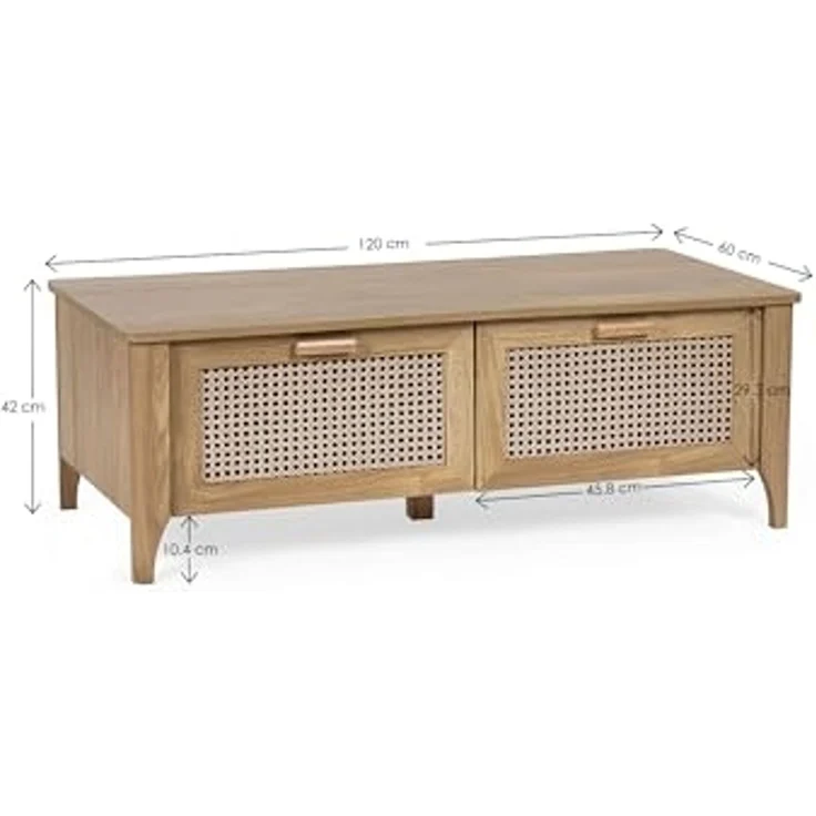 Julian Bowen Couchtisch Sydney mit 2 Schubladen, Eiche – Bild 2