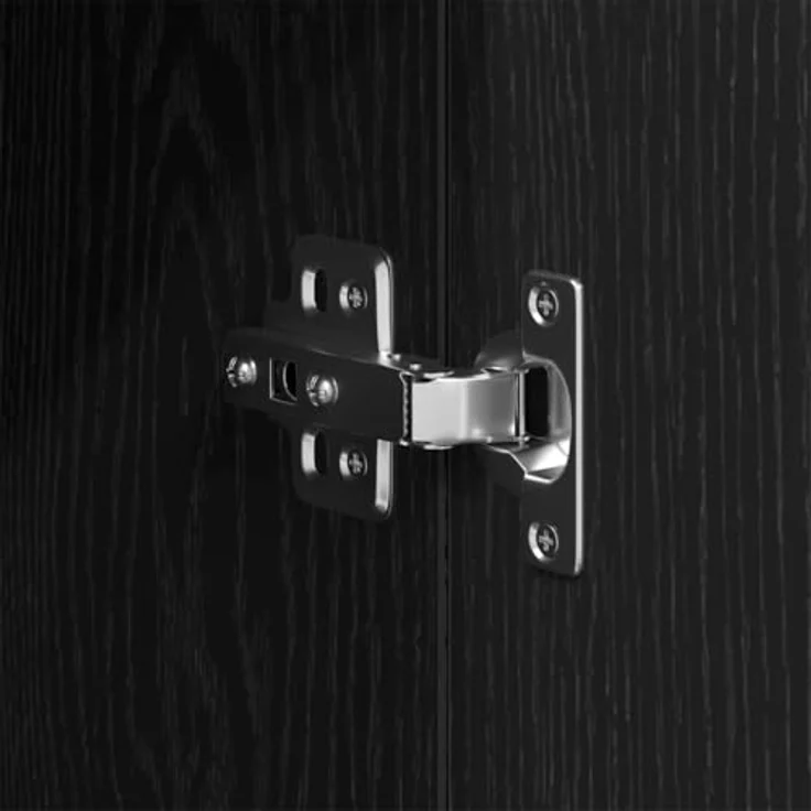 vidaXL Badezimmerschrank mit Tür Schwarz Eichen-Optik 30 x 30 x 190 cm 862805 – Bild 8