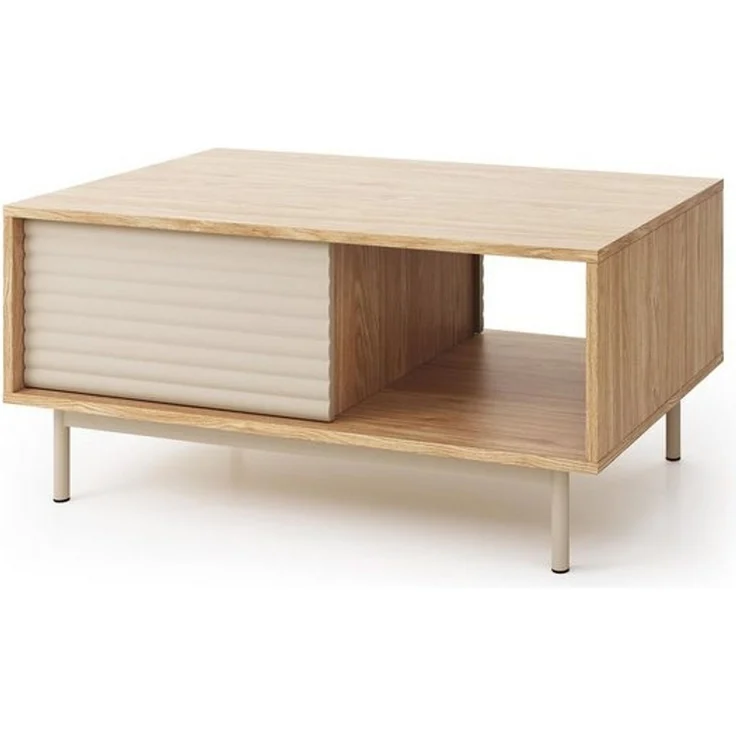 Compleo Couchtisch mit Schublade, Kaffeetisch für Wohnzimmer, Elegant und Modern – Bild 3