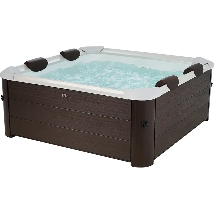 Mspa - MAKEMO Whirlpool Plastik Braun - B 160 cm x H 65 cm x L 160 cm