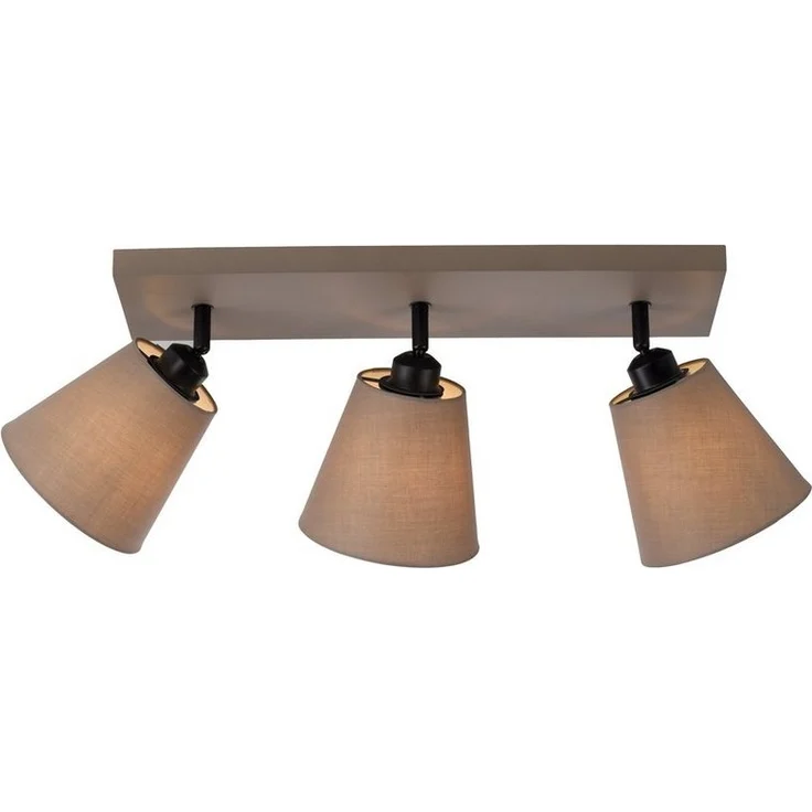 JUST LIGHT LED Deckenleuchte LED Deckenlampe RIALA Stoffschirm, schwenkbar, 3xE27/40W, Spots schwenkbar mit Stoffschirmen – Bild 3
