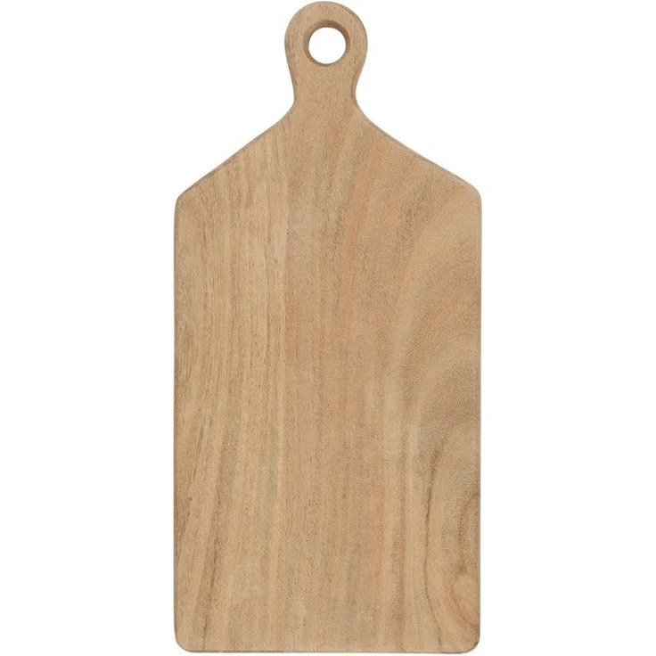 Ib Laursen '17064-00' Schneidebrett mit Griff, Holz natur, 17x35cm – Bild 1