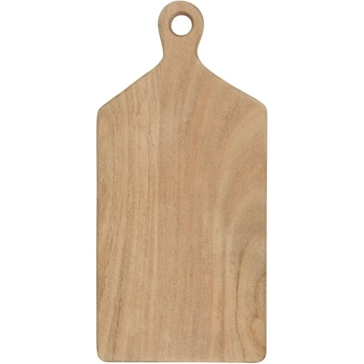 Ib Laursen '17064-00' Schneidebrett mit Griff, Holz natur, 17x35cm