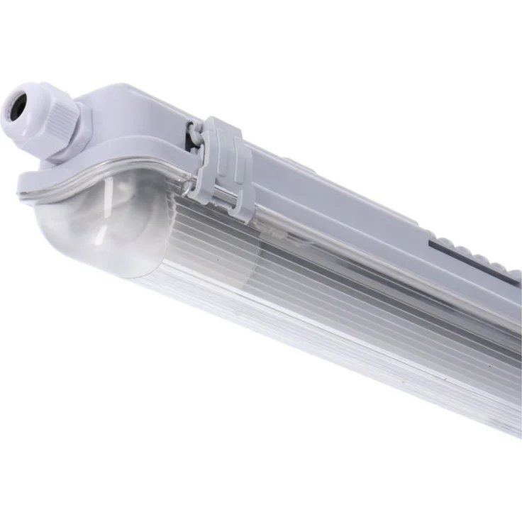 proventa LED Deckenleuchte Feuchtraumleuchte, LED, mit LED-Röhre 120 cm 18W neutralweiß IP65 – Bild 5