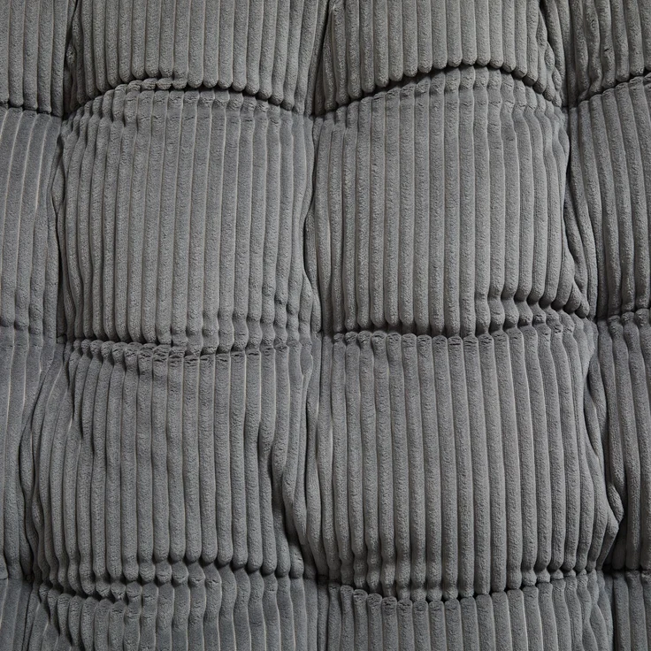 JARDJ Outdoor-Schaukelstuhl, bequemes Kissen, mit weichem, dickem Polster, für Wohnzimmer, Schlafzimmer, Leseecke, schwarzes Gestell mit grauem Kissen, Grau – Bild 6