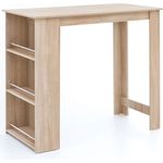 Stehtisch Sonoma Eiche Küchenbartisch Bartresen mit integriertem Regal
