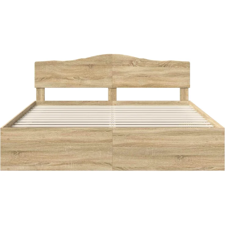 vidaXL Bettrahmen Sonoma 180 x 200 cm Massives Kiefernholz 3412864 – Bild 6