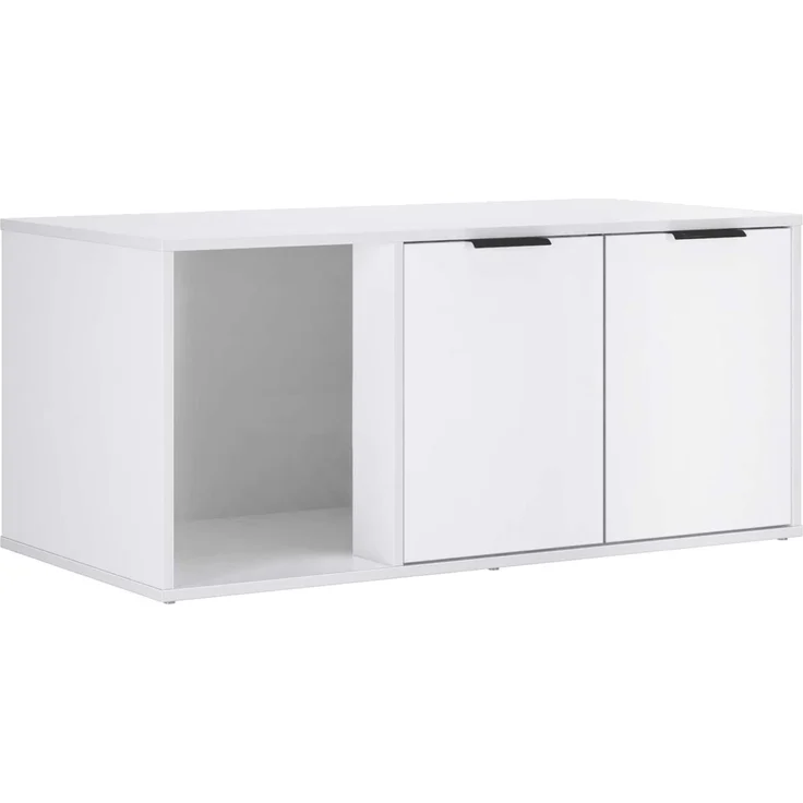 vidaXL Katzenkiste Möbel Weiß 100 x 49 x 45 cm Holzwerkstoff 8014751 – Bild 5