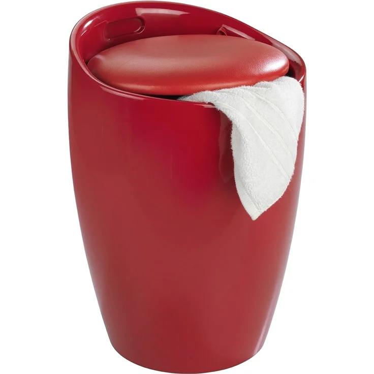 CANDY Hocker mit Waschfach, praktischer 2 in 1 Badesitz - 20 l, Weiß, WENKO – Bild 5