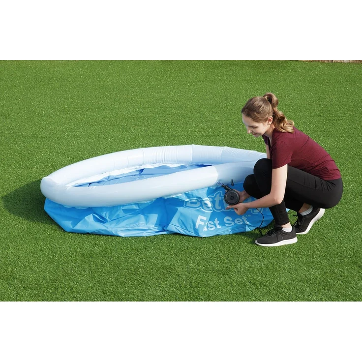 Bestway Fast Set Aufblasbarer Swimmingpool Rund 244x66 cm – Bild 7