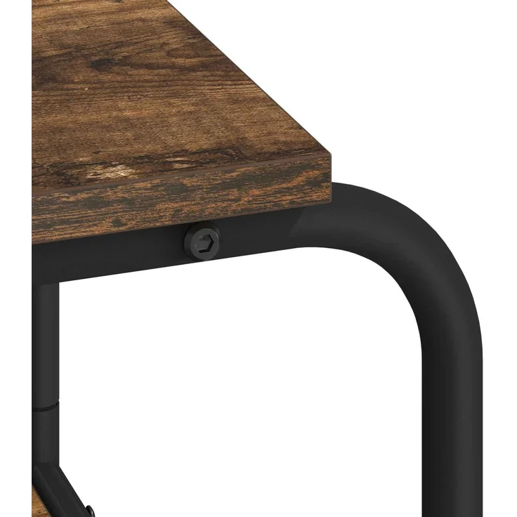 vidaXL Schreibtisch mit Stauraum Räuchereiche 113,5 x 52 x 75,5 cm 8008034 – Bild 6