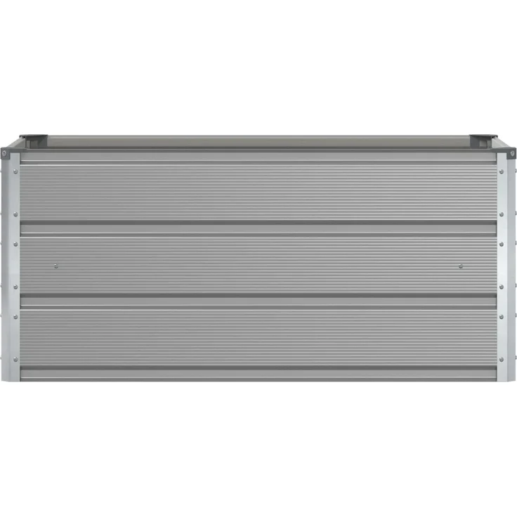 vidaXL Pflanzkübel Hellgrau 100 x 50 x 45 cm Verzinkter Stahl 42018150 – Bild 3