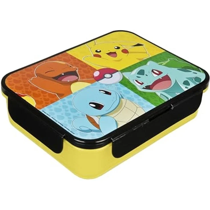 Pokemon Lunchbox gelb Brotdose Pausenbox für Alltag Schule und unterwegs – Bild 2