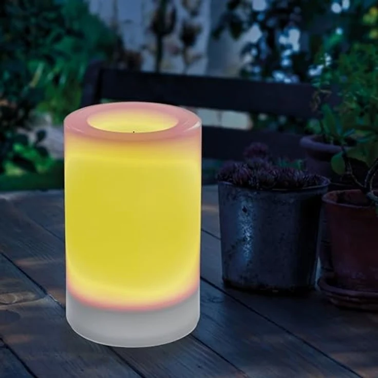 Solar Kerze mit Flammeneffekt Ella 100 x 150 mm – Bild 2