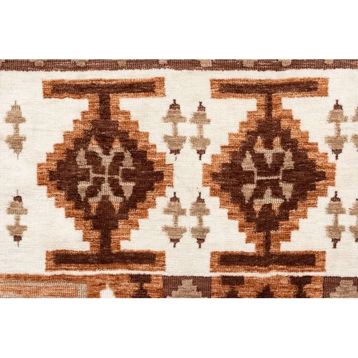 Teppich Maron 160x230 cm in Rot mit grafischem Muster von Dutchbone