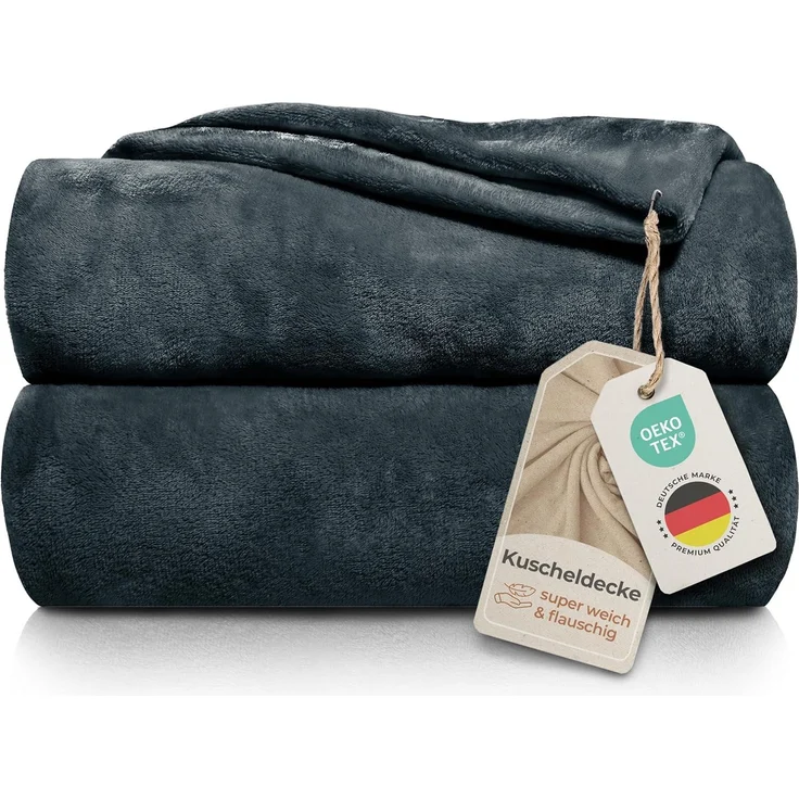 Wohndecke Kuscheldecke super weich & flauschig – warme Fleecedecke, Gräfenstayn, warme Wolldecke, Sofadecke & Tagesdecke - Überwurf Sofa, Couch – Bild 1