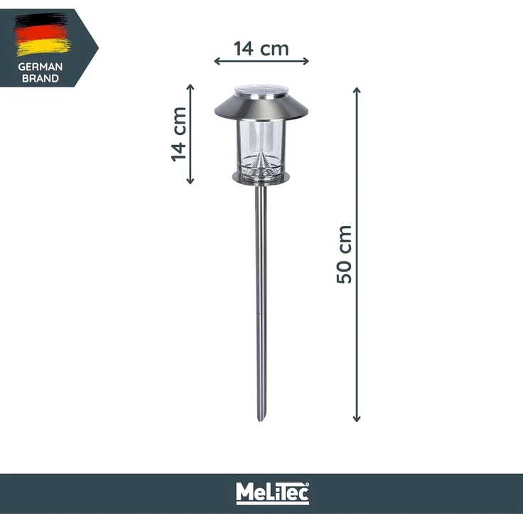 MeLiTec LED Solarleuchte Solar-Gartenleuchte, SO26, Prag, nein – Bild 6
