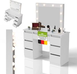Juskys Schminktisch Talea, Weiß
