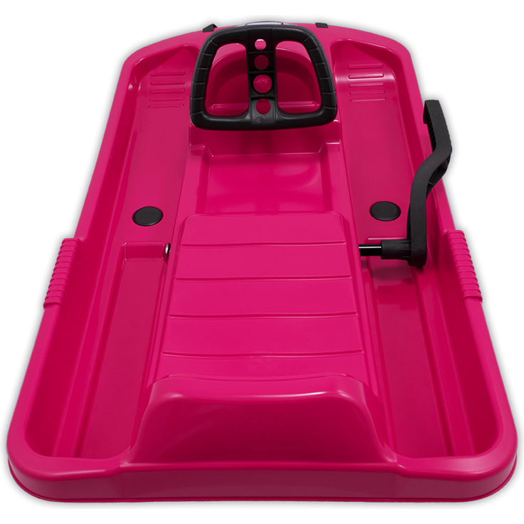 KHW | Snow Fox Lenkbob | robustes Design | ergonomischer Sitz | für ultimativen Winterspaß | Farbe: Pink | Made in Germany – Bild 2
