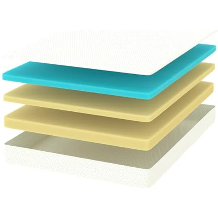 Zinus kühlende Gel Matratze 90x200 cm - 20cm hoch - 4 Zonen Kaltschaummatratze-Härtegrad H3 - Rollmatratze, Memory-Schaum für ergonomischen Schlaf - Oeko-TEX Zertifiziert - in Deutschland – Bild 10