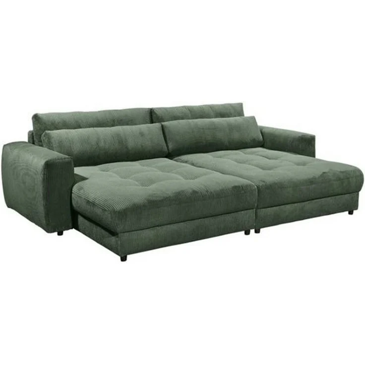 Ed exciting Design 'Barura' Big-Sofa, Rückenkissen, Nierenkissen, frei im Raum stellbar, Cord Bezug, 194 x 292 x 90 cm – Bild 4