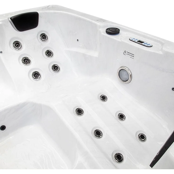 HOME DELUXE Outdoor-Whirlpool 'White Marble Pure', 210 x 160 cm, für 3 Personen – Bild 5