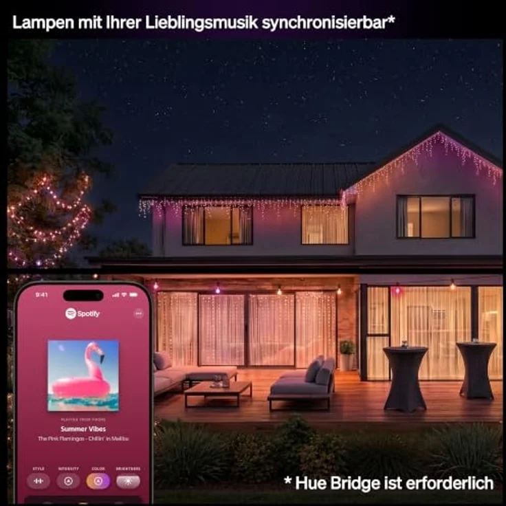 Philips Festavia Eiszapfen Lichterkette – 8,5 m, 250 LEDs – Bild 5