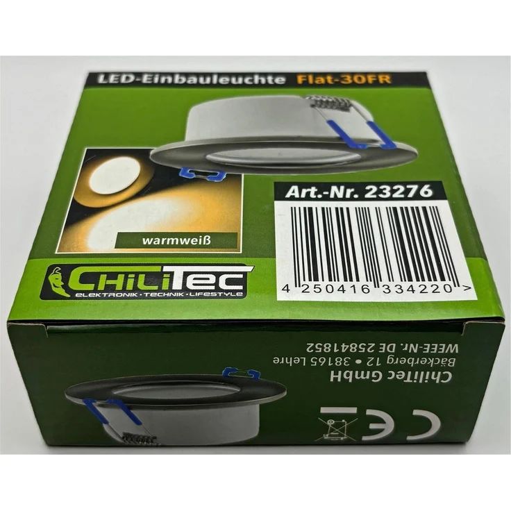 LED-Einbauleuchte "Flat-30 FR-R" 3000KØ85x30mm, 5W, 460lm, IP44, rund, poliert – Bild 9