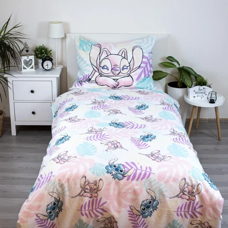 Lilo & Stitch Baumwoll-Bettwäsche 140x200 cm Deckenbezug + 70x90 cm Kissenbezug mit Reißverschluss – Bild 4