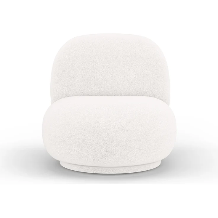 Micadoni Drehbarer Sessel Chuck Boucle Elfenbein – Bild 1