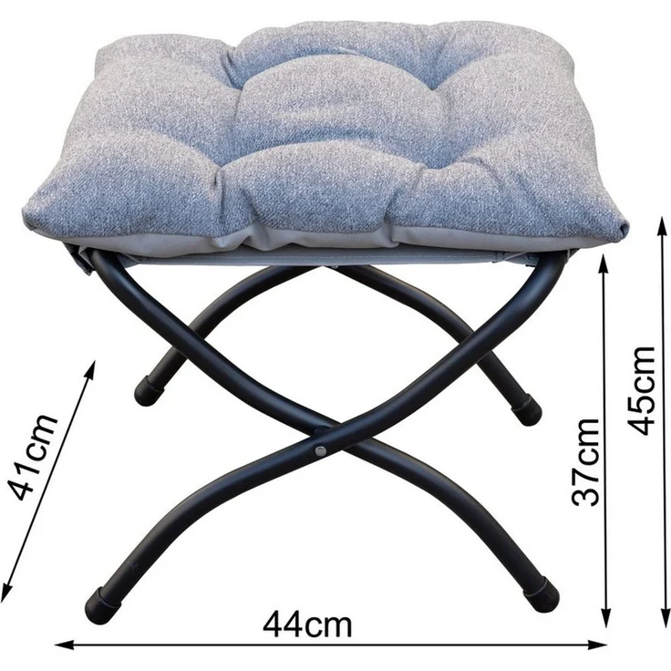 Quick Star Fußhocker Fußhocker mit Kissen (1 St), Mit Kissen – Bild 1