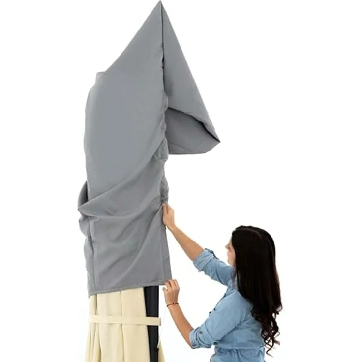 Doppler Active Schutzhülle für Pendelschirme, grau, bis 370 und 350x260 cm,mit RV und Stab – Bild 5